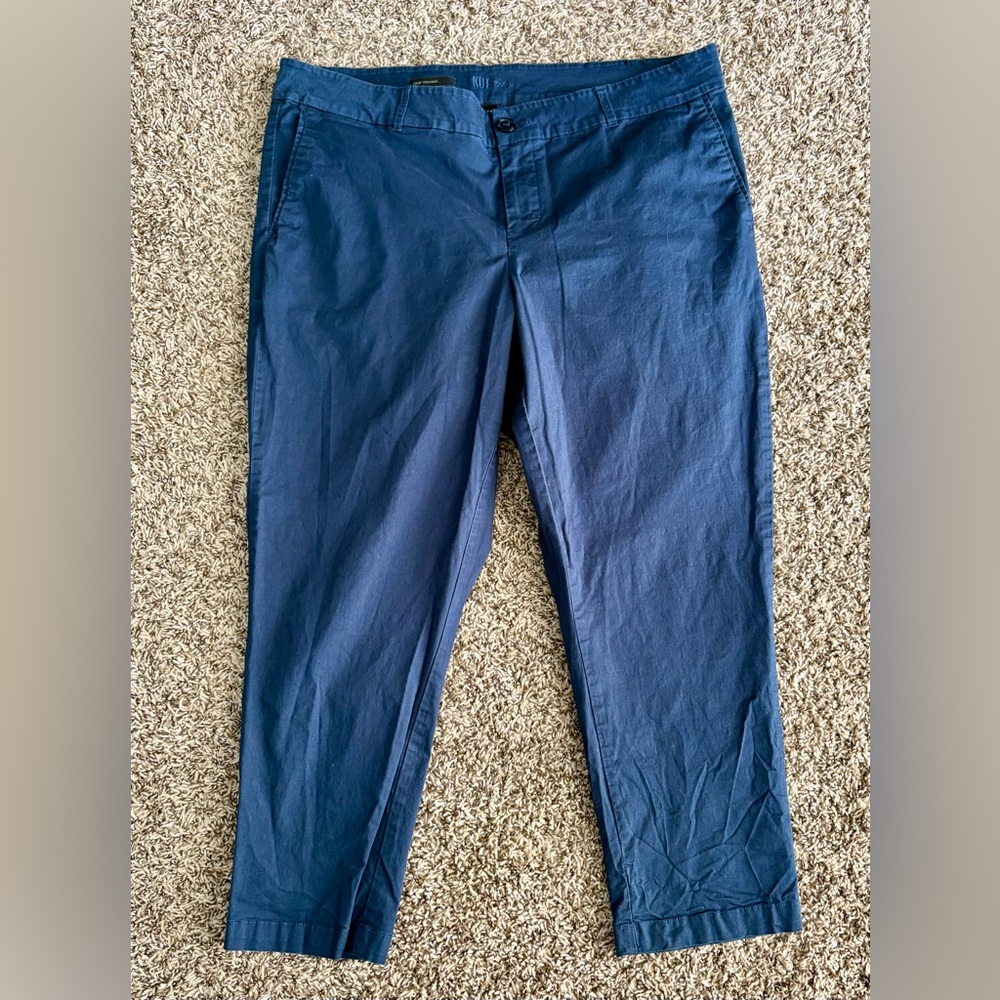Women’s KUT from the Kloth "Taylor" Crop Chino Pants - Size 14W - Blue